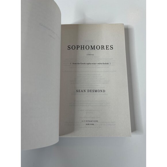 Sophomores by Sean Desmond Paperback Fiction Coming of Age - Picture 3 of 4